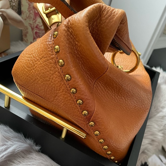 ✨🤎🤎✨PRADA Vintage Tan Leather Hobo Handbag ✨PURCHASE ONLY✨ - Picture 9 of 16